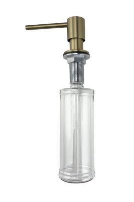 Pure.Sink Elite Steel Shine inbouw Zeepdispenser Mat Zwart van boven navulbaar PS9010-10