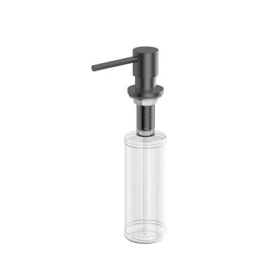Pure.Sink Elite Steel Shine inbouw Zeepdispenser PVD Gun Metal  van boven navulbaar PS9010-61
