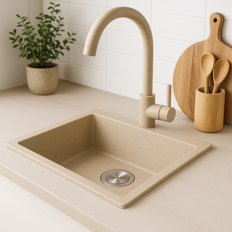 Spoelbak Keuken Roestvrijstalen met Kraan Gootsteen Keuken 1 Spoelbak Wastafel Keuken voor Buiten, Binnen, Restaurant