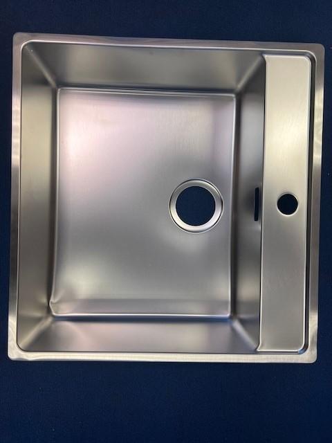 OUTLET Schadebak! Franke Maris MRX 210.50 spoelbak met kraangatbank vlakinbouw 53x51cm 1208968062 - Productafbeelding 3