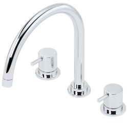 Waterevolution Flow 3-gats keukenmengkraan met draaibare uitloop en gefilterd water aansluiting chroom T152U01