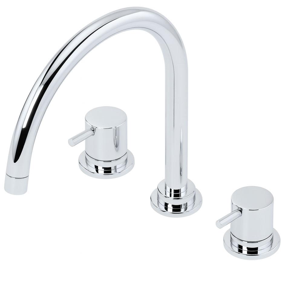 Waterevolution Flow 3-gats keukenmengkraan met draaibare uitloop en gefilterd water aansluiting chroom T152U01 - Productafbeelding