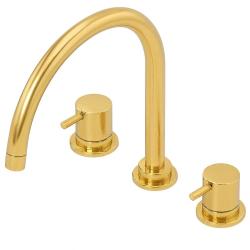 Waterevolution Flow 3-gats keukenmengkraan met draaibare uitloop en gefilterd water aansluiting messing T152ULE