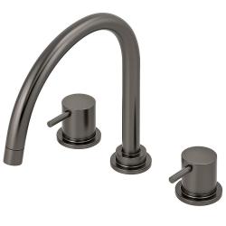 Waterevolution Flow 3-gats keukenmengkraan metdraaibare uitloop en gefilterd water aansluiting gun metal T152UGME