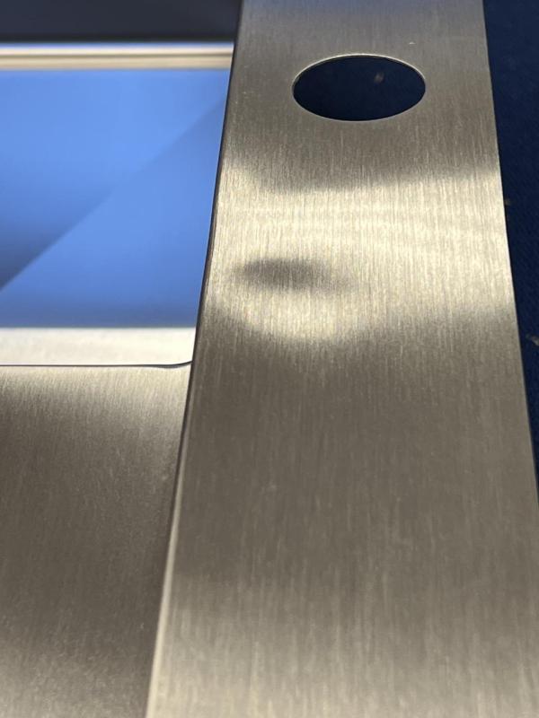 OUTLET SCHADE BAK Ausmann Oder Blue grote rvs spoelbak 100x51cm vlakbouw en opbouw met afdruipgedeelte 1208969928 OUTLET