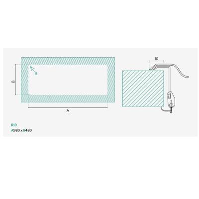 Banka Centurio 100-15 RVS 1,5 Spoelbak opbouw 100 x 50cm met Afdruipgedeelte 1208970035