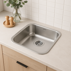 Banka IB3440 RVS Spoelbak 34 x 40 cm Opbouw en Vlakinbouw 1208970047