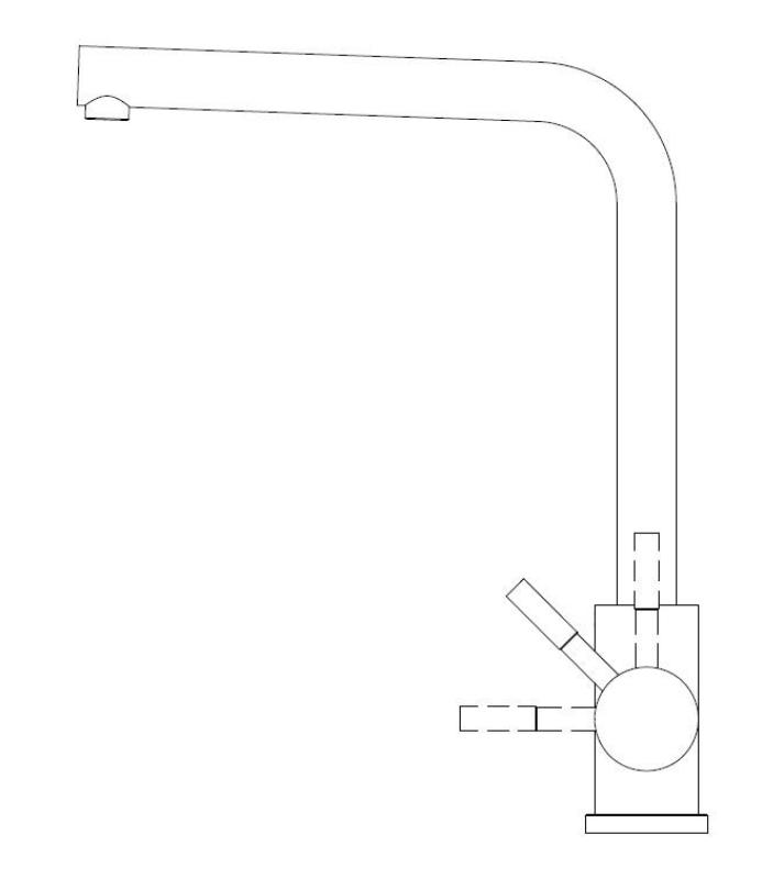 Pure.Sink Prestige  Combinatieset Gouden spoelbak 50x40 cm met Gouden Keukenkraan 1208970764