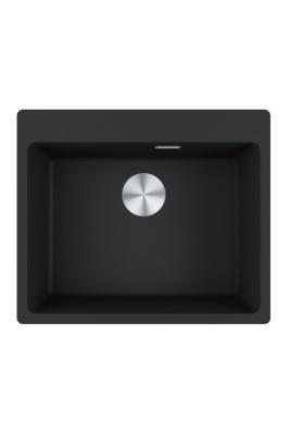 Franke Maris MRG 610-50 TL Fragranite Mat Zwart Spoelbak Opbouw met Kraangatbank  114.0668.630