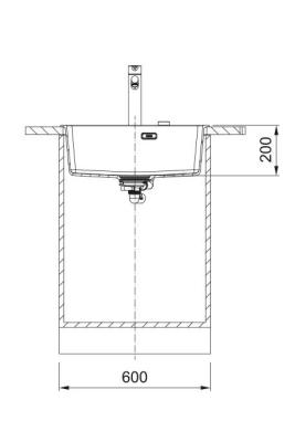 Franke Maris MRG 610-50 TL Fragranite Mat Zwart Spoelbak Opbouw met Kraangatbank  114.0668.630