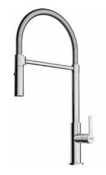 Franke Maris Semi Pro Keukenkraan Flexibele Uitloop Chroom 115.0728.395
