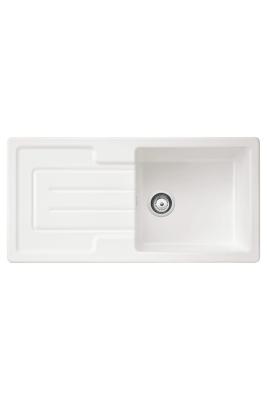 Ausmann Ceramic Sylva Keramische Witte  Spoelbak Opbouw  met Afdruipgedeelte 1000 x 500 mm 1208971124