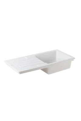 Ausmann Ceramic Sylva Keramische Witte  Spoelbak Opbouw  met Afdruipgedeelte 1000 x 500 mm 1208971124
