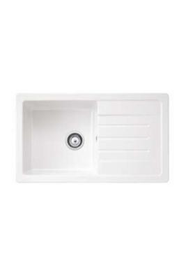 Ausmann Ceramic Sylva Keramische Witte Spoelbak met Afdruipgedeelte 857 x 500 mm  1208971128