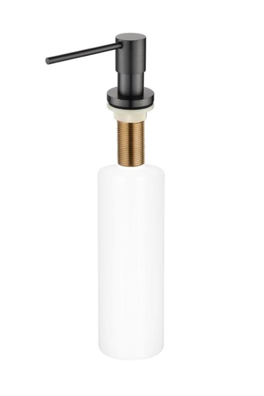 Ausmann Lirio Inbouw Zeepdispenser Gun metal van boven navulbaar 1208971201