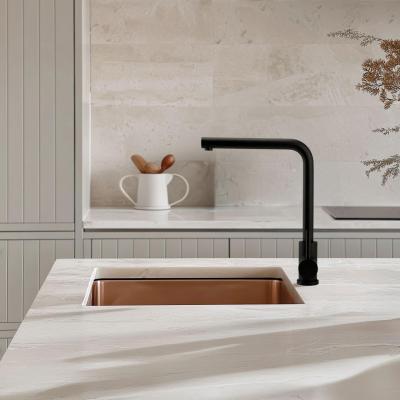 Pure.Sink Exclusivo Koperen spoelbak 34x40 cm 10mm radius onderbouw, vlakbouw en opbouw PEX3440-62