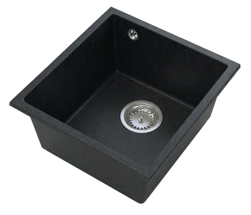 Graniteland Miniva Granieten Spoelbak Arduin hardsteen look onderbouw 385x410 mm 1208971449