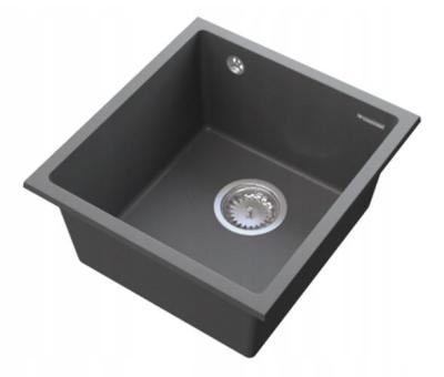 Graniteland Miniva Granieten Spoelbak Grijs onderbouw 385x410 cm 1208971453