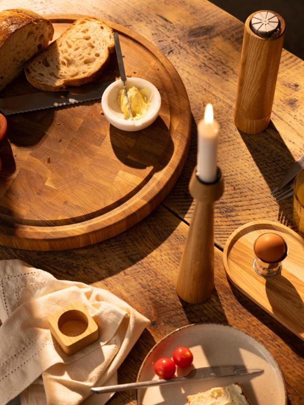 Woodsea Woodstone Oak round - Eiken Houten ronde Snijplank Ø42cm 1208971525