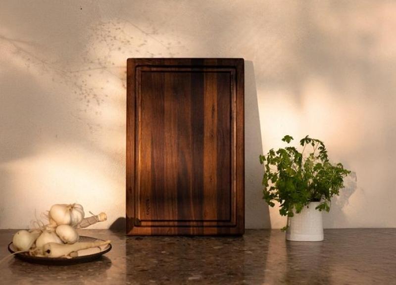 Woodsea Butcher Groove L - Walnoot Houten Snijplank met sapgeul 60x45 cm 1208971536