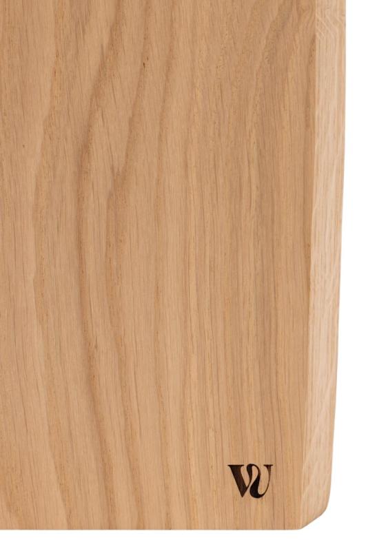 Woodsea Chop-Chop Oak XL - Eikenhouten Snijplank 50x24cm met lederen handvat 1208971542