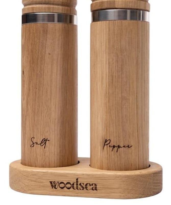 Woodsea Spice - Eiken houten zoutmolen Ø5x28 cm 1208971595