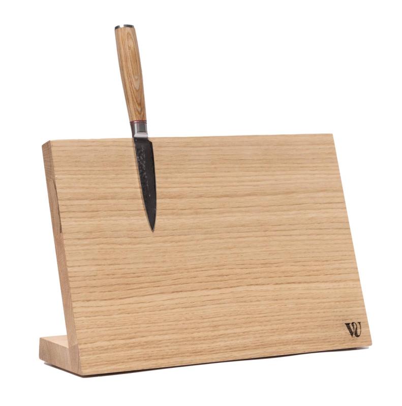 Woodsea Hold My Knife - Eikenhouten Messenhouder Tafel 32x22 cm 1208971599
