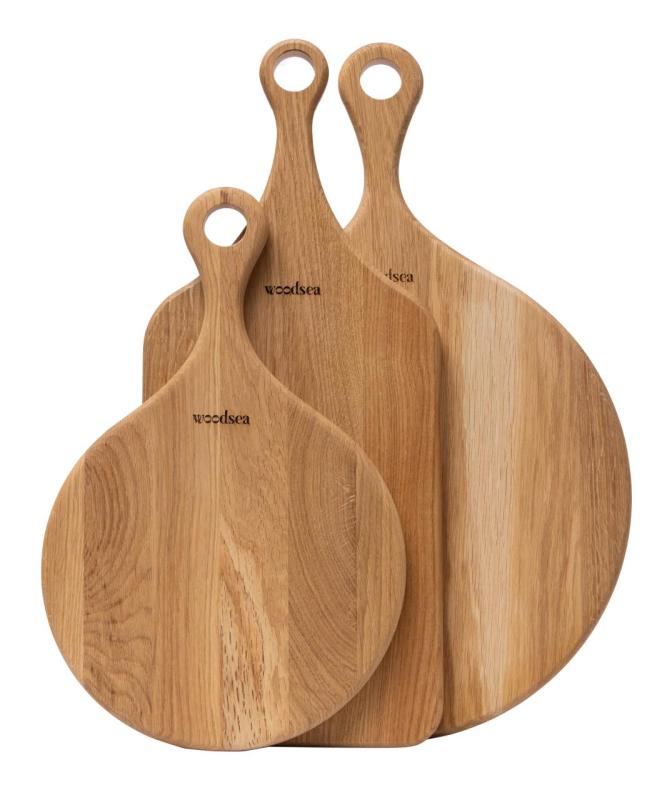 Woodsea Native M - Eikenhouten Pizzaplank Rond Ø35x2 cm 1208971612