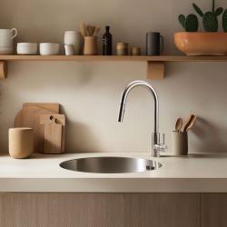 Pure.Sink Rondo RVS Ronde Spoelbak vlakinbouw, onderbouw en opbouw 38 cm PRN38-02