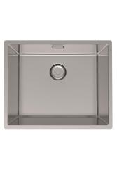 OUTLET  HOEK GEBOGEN! Pure.Sink Prestige RVS spoelbak 50x40 cm 10mm radius onderbouw 1208971659