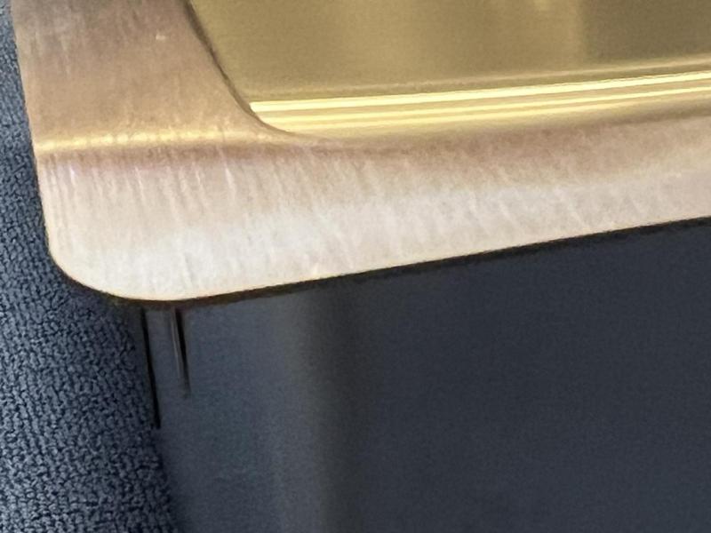 OUTLET  HOEK GEBOGEN! Pure.Sink Prestige RVS spoelbak 50x40 cm 10mm radius onderbouw 1208971659