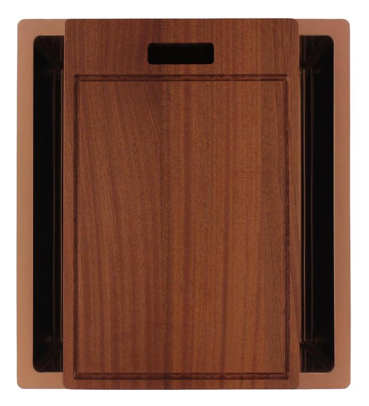 Pure.Sink Luxion Koperen spoelbak 36x40 cm onderbouw, vlakinbouw en opbouw PLX3640-62