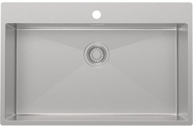 Pure.Sink Luxion Grote RVS spoelbak 78x50 cm Tapwing met kraangatbank PLX7850T-02