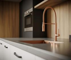 Pure.Sink Luxion Koperen keukenkraan profi met flexibele uitloop en 2 straalsoorten PLXFLEX-62