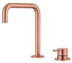 Pure.Sink Luxion 2-gats Koperen keukenkraan met U uitloop PLX2HU-62