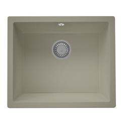 GraniteMy Universal granieten taupe spoelbak 50x40 cm onderbouw  met rvs plug  1208971790