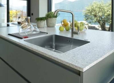 OUTLET Hoek gebogen! Franke Mythos MYX 210.55 rvs spoelbak 55x40cm vlakbouw 	1208971811