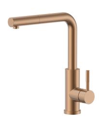 Pure.Sink Elite Steel Spark-S keukenkraan PVD koper met uittrekbare uitloop PS8041-62