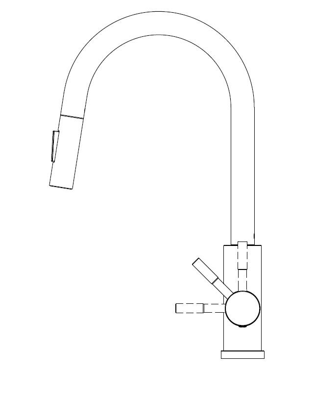 Pure.Sink Elite Steel Stream-S keukenkraan PVD koper met uittrekbare uitloop PS8045-62