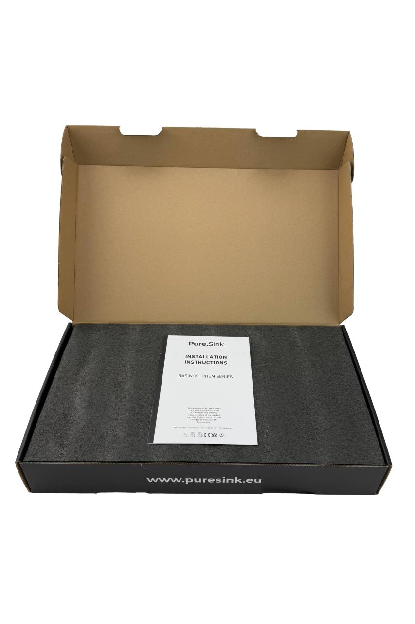 Pure.Sink Elite Steel Pulse-S keukenkraan PVD geborsteld goud  met uittrekbare uitloop en sproeistand  PS8500-60