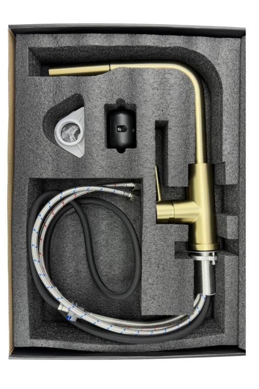 Pure.Sink Elite Steel Pulse-S keukenkraan PVD koper met uittrekbare uitloop en sproeistand  PS8500-62