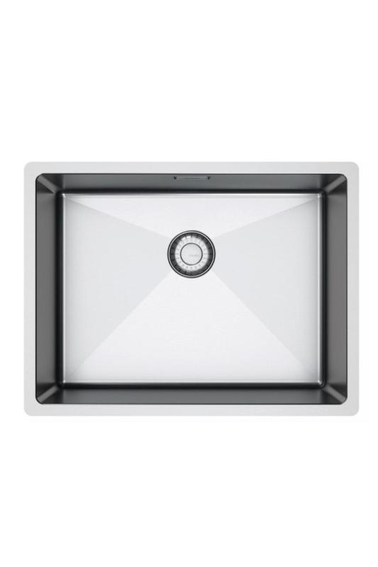 Hoeken licht gebogen Franke Bolero Plus New R10 B2X 210-50-37 RVS Spoelbak Vlakinbouw, onderbouw en opbouw 50x37 cm 1208972163