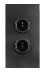 Indux Corner Еnergiezuil met 2 Stopcontacten Penaarde Zwart 1208972278