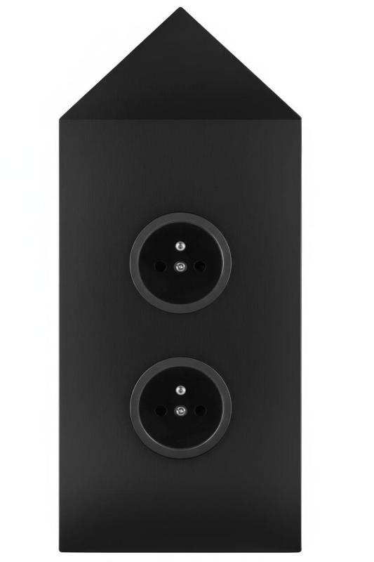 Indux Corner Еnergiezuil met 2 stopcontacten Penaarde Hoek Zwart 1208972285