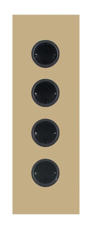 Indux Corner Еnergiezuil met 4 Stopcontacten Randaarde Goud 1208972292