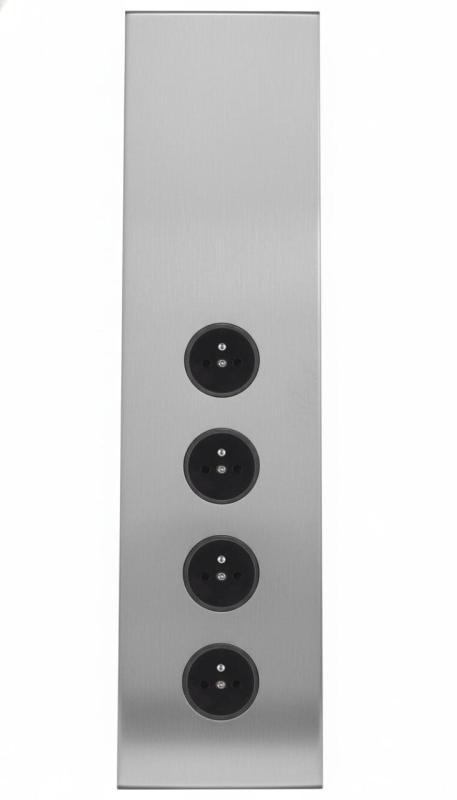 Indux Corner Еnergiezuil met 4 stopcontacten Penaarde RVS 1208972308
