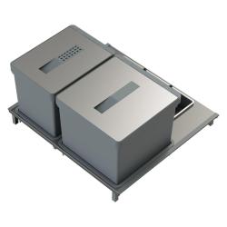 Indux Sort Afvalsysteem 2-voudig Handbediening voor Uittreklades 1208972319