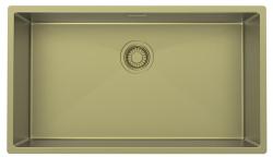 Pure.Sink Luxion Grote Gouden spoelbak 74x40 cm onderbouw PLX7440-60
