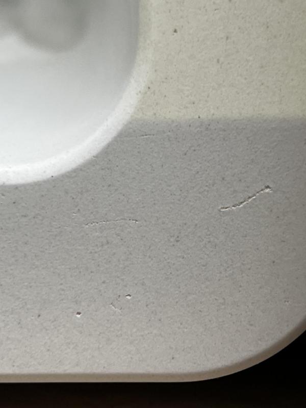 OUTLET Licht beschadigd GraniteMy Tradition landelijke tussenbouw gootsteen granieten spoelbak 60x48 cm wit farmhouse onderbouw en vlakbouw 1208972433