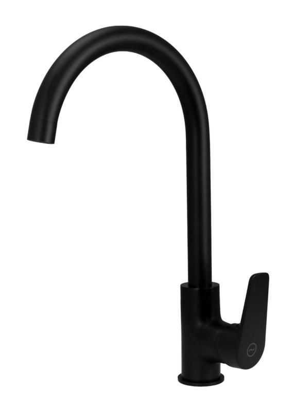 Aquanello Casa Zwarte Eenhendel Keukenmengkraan BL-1201-CS